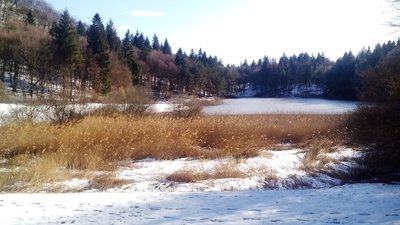 Lago di Cei in inverno