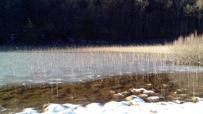 Lago di Cei in inverno