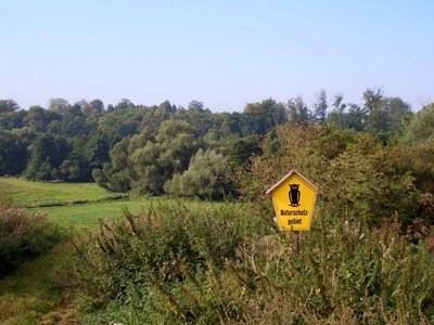 Blick von Nordosten in das Naturschutzgebiet Ostpeene (bei Malchin).