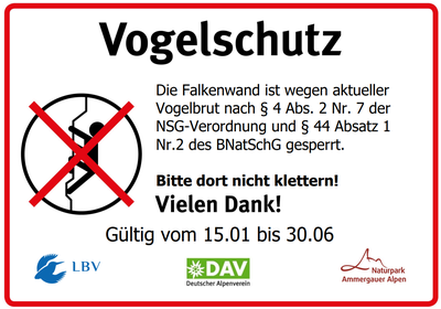 Besucherlenkung zum Schutz des Felsbrüter