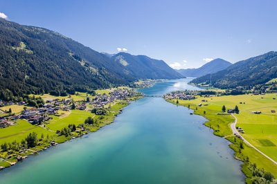 Weissensee Nature Park from above