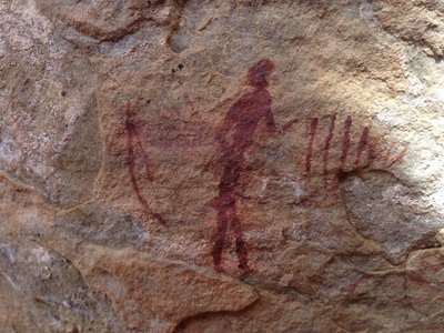 Rock art found in the Northern Drakensberg Nature Reserve.